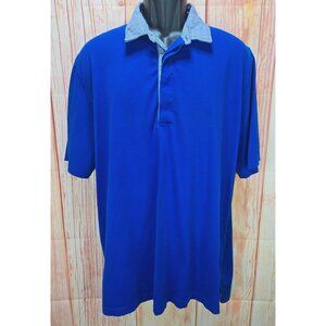 Ralph Lauren Polo Golf Mens XL Blue Vintage Lisle Polo